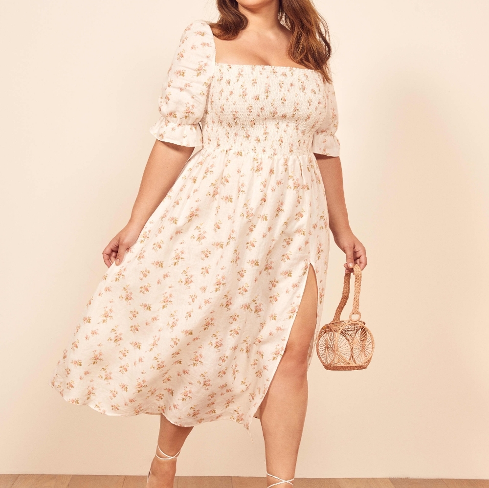 Reformation Midi Marabella Dress in Es